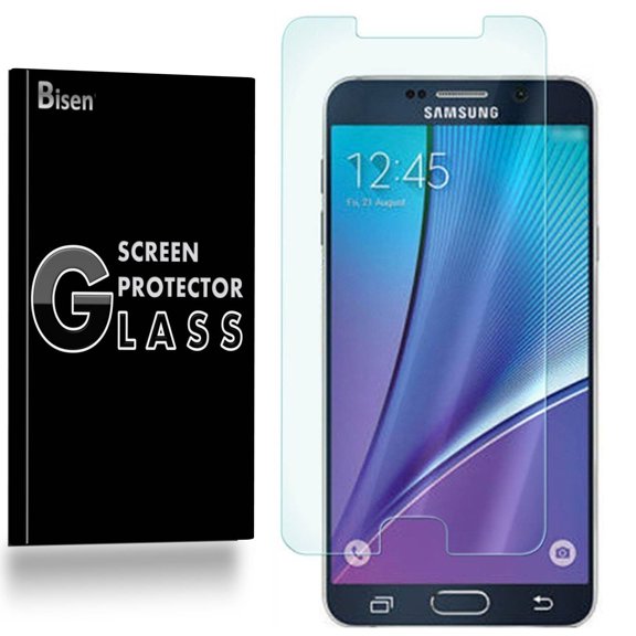 Samsung Galaxy Note 5 [BISEN] 9H Tempered Glass Screen Protector, Anti-Scratch, Anti-Shock, Shatterproof, Bubble Free