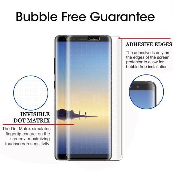 Samsung Galaxy Note 8 5D Curved Tempered Glass Screen Protector