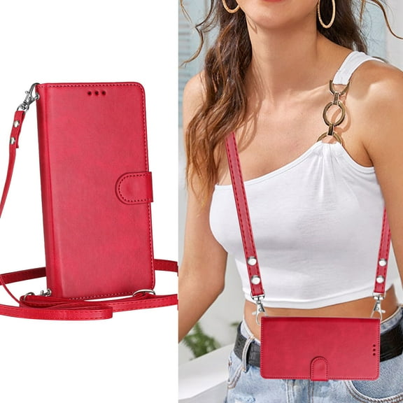 Samsung Galaxy Note 8 Case ,RFID Blocking Cover Crossbody Lanyard Flip Leather Wallet Case for Samsung Galaxy Note 8