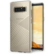 Samsung Galaxy Note 8 Phone Case Ringke [BEVEL] Minimalist Diagonal Textured Shock Absorption TPU Form Fitting Lightweight Drop Resistant Protection Design Protective Cover - Clear