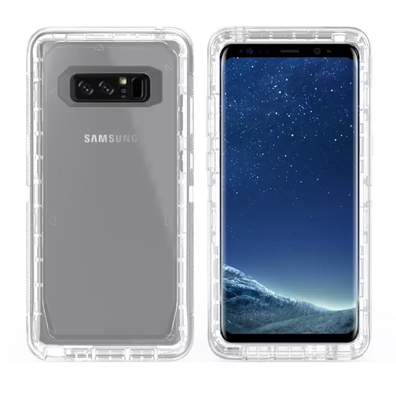 Samsung Galaxy Note 8 Transparent Defender Armor Hybrid Case Cover