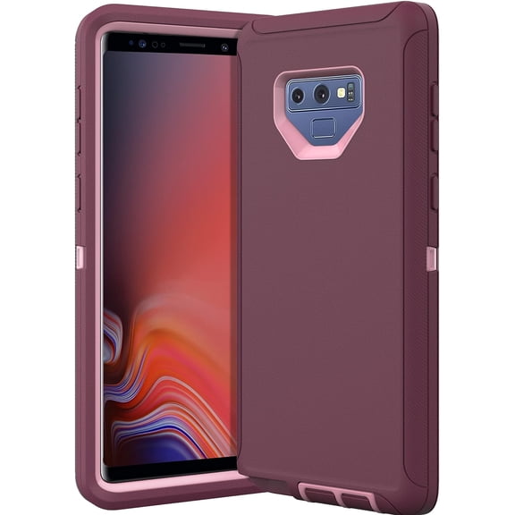 for Samsung Galaxy Note 9 Case,Dropproof Shockproof Galaxy Note 9 Case,Heavy Duty Protective for Samsung Note 9 Case,Note 9 Case 6.4 Inch(Purple/Pink)