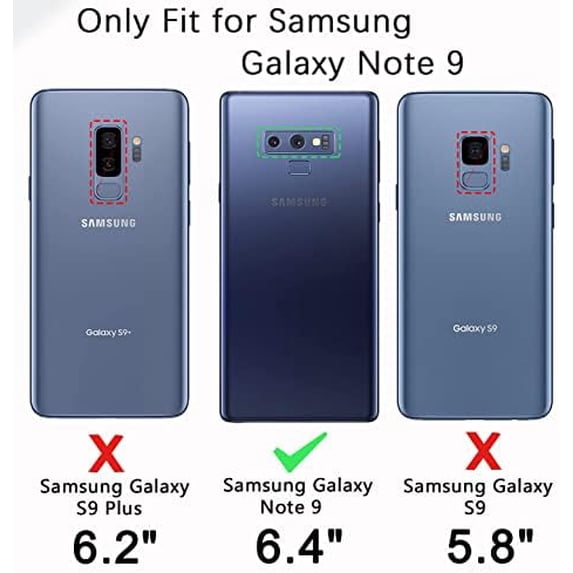 for Samsung Galaxy Note 9 Case,Dropproof Shockproof Galaxy Note 9 Case,Heavy Duty Protective for Samsung Note 9 Case,Note 9 Case 6.4 Inch(Purple/Pink)