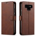 thumbnail image 1 of Samsung Galaxy Note 9 Case, Included [Tempered Glass Screen Protector], Starshop Premium Leather Wallet Pocket Credit Card Slots-Brown, 1 of 8