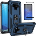 thumbnail image 1 of Samsung Galaxy Note 9 Case, [NOT FIT Note 8/Note 10 ] Case, With [Tempered Glass Screen Protector Included], STARSHOP Drop Protection Ring Kickstand Cover- Ink Blue, 1 of 7