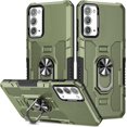 thumbnail image 1 of for Samsung Galaxy Note20 Case with Metal Ring Kickstand for Women & Men, Heavy-Duty Protection Shockproof Bumper Cover Case for Samsung Galaxy Note 20 TY Green, 1 of 9