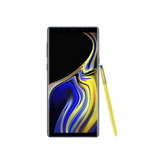 Samsung Galaxy Note9 - 4G smartphone RAM 8 GB / 512 GB - microSD slot - OLED display - 6.4" - 2960 x 1440 pixels - 2x rear cameras 12 MP, 12 MP - front camera 8 MP - AT&T - ocean blue