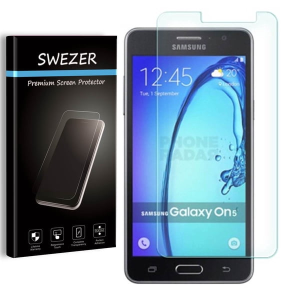 Samsung Galaxy On5 [2-Pack] SWEZER Tempered Glass Screen Protector, Anti-Scratch, Anti-Bubble, Anti-Chip Edge