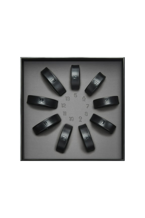 Galaxy Ring Sizing Kit, Includes 9 Sample Sizes, Black