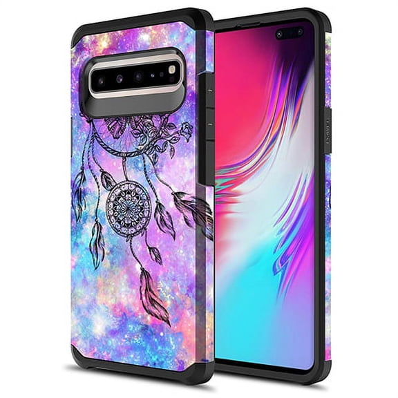 Samsung Galaxy S10 5G Case, KAESAR Hybrid Dual Layer Slim Graphic Armor Shockproof Impact Resistant Protective Cover Case for Samsung Galaxy S10 5G (Dream Catcher)