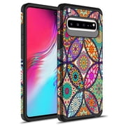 Samsung Galaxy S10 5G Case, KAESAR Slim Hybrid Dual Layer Shockproof Hard Cover Graphic Fashion Cute Colorful Silicone Skin Cover Armor Case For Samsung Galaxy S10 5G Colorful Mandala