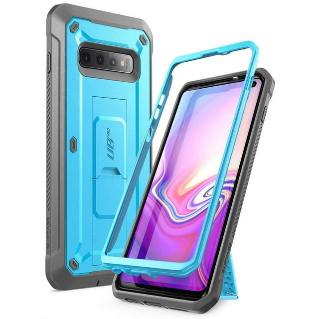 Samsung Galaxy S10 Case (2019 Release) SUPCASE Unicorn Beetle Pro Series Full-Body Dual Layer Rugged with Holster & Kickstand Without Built-in Screen Protector (Blue)