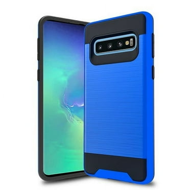 Samsung Galaxy S10 Phone Case, 2-Piece Style Hybrid Shockproof Hard Case Cover with Hybird Shockproof- Blue