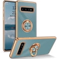 thumbnail image 1 of for Samsung Galaxy S10 Plus Case with Ring Holder Kickstand 360 Degree Rotation  Car Finger Slim Cover Shockproof Full Body Protective Phone Case for Samsung S10 Plus, Gray Green, 1 of 16