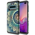 thumbnail image 1 of Samsung Galaxy S10 Plus Case, Rosebono Slim Hybrid Shockproof Hard Cover Graphic Fashion Colorful Skin Cover Armor Case For Samsung Galaxy S10 Plus (Green Mandala), 1 of 5