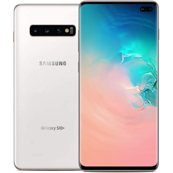 Samsung Galaxy S10+ Plus G975U, 4G LTE, US Version, 128GB, 8GB, White - Unlocked White 128 GB