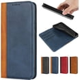 thumbnail image 1 of for Samsung Galaxy S10 Wallet Case,Premium PU Leather Flip Folio Case with Card Slot,Kickstand Holder Magnetic Closure [TPU Shockproof Interior Protective Case] for Galaxy S10,Blue+Khaki, 1 of 8