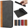 thumbnail image 1 of for Samsung Galaxy S10 Wallet Case,Premium PU Leather Flip Folio Case with Card Slot,Kickstand Holder Magnetic Closure [TPU Shockproof Interior Protective Case] for Galaxy S10,Black+Khaki, 1 of 16