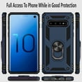 thumbnail image 1 of Samsung Galaxy S10E Case, [NOT FIT S10/ S10 PLUS / S10 LITE] Case, STARSHOP Drop Protection Ring Kickstand Cover- Ink Blue, 1 of 6