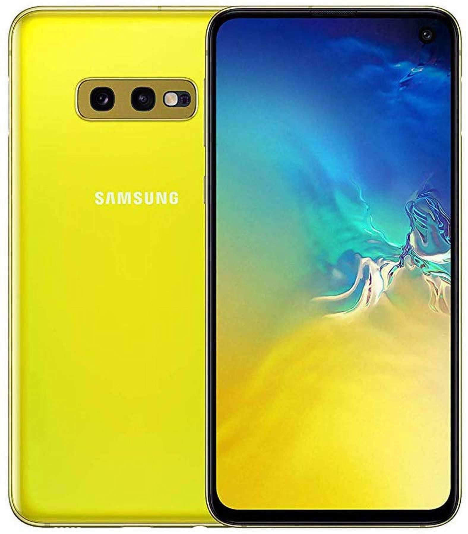 Samsung Galaxy S10e 128GB SM-G970F Hybrid/Dual-SIM (GSM Only, No CDMA)  Factory Unlocked 4G/LTE Smartphone - International Version (Canary Yellow)