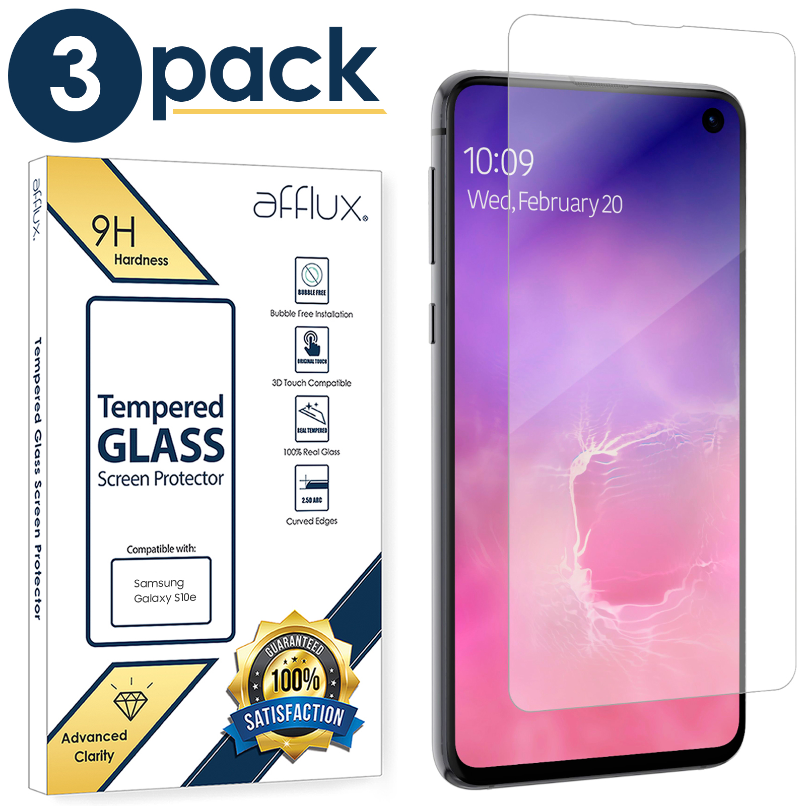 Samsung Galaxy S10e Screen Protector 10Pack Premium HD Clear Tempered