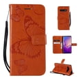 thumbnail image 1 of Samsung Galaxy S10e Wallet Case, Dteck Embossed Butterfly Flip PU Leather Folio Stand Case Cover Built-in Card Slots & Money Pocket, with wrist Strap, For Samsung Galaxy S10e 5.8 inch, Orange, 1 of 6