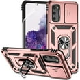 thumbnail image 1 of for Samsung Galaxy S20 Case with Camera Lens Cover HD Screen Protector, Dual Layer Military-Grade Drop Tested Magnetic Ring Holder Kickstand Protective Phone Case for Samsung Galaxy S20 5G (Rose Gold), 1 of 17