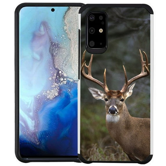 Samsung Galaxy S20 Case - Colorful Design Hybrid Armor Case Shockproof Dual Layer Protective Phone Cover - Whitetail Deer