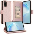 thumbnail image 1 of Samsung Galaxy S20 Case Flip Holster Pouch Cover [Kickstand] for Girls Women Wallet for Samsung Galaxy S20 - Glitter Rose Gold, 1 of 5