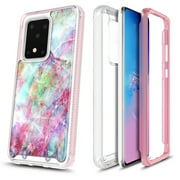 For Samsung Galaxy S20 Case, Full-Body with Front PC Frame Shockproof Protective Bumper Cover, Support Wireless Charging, Impact Resist Durable Phone Case (Fantasy)