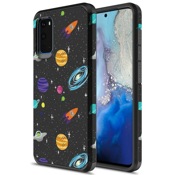 Samsung Galaxy S20 Case, KAESAR Hybird Drop Protection Sleek Slim Dual Layer Shockproof Colorful Graphic Armor Case For Samsung Galaxy S20 (Space)