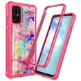 thumbnail image 1 of Samsung Galaxy S20 Case, KAESAR Hybrid Bling Glitter Sparkle Pink Marble Graphic Fashion Cute Colorful Silicone Skin Cover Armor Case for Samsung Galaxy S20, 1 of 6