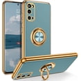 thumbnail image 1 of for Samsung Galaxy S20 Case with Ring Holder Kickstand 360 Degree Rotation  Car Finger Soft TPU Slim Cover Shockproof Protective Phone Case for Samsung S20 6.2 Inch, Gray Green, 1 of 16