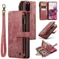 thumbnail image 1 of for Samsung Galaxy S20 Case Wallet for Women and Men, Samsung Galaxy S20 Case, PU Leather Magnetic Flip Strap Wristlet Zipper Card Holder Wallet Business Phone Cover for S20, Red, 1 of 10