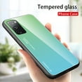 thumbnail image 1 of Samsung Galaxy S20 FE 5G Case, Dteck Slim Fit Lightweight Ultra Thin TPU Bumper Case Glossy Colorful Glass Back Protective Cover Compatible With Samsung Galaxy S20 FE 6.5 inch, 07# Gradient Green, 1 of 7