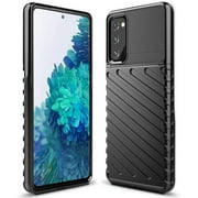Samsung Galaxy S20 FE 5G Case, Stylish Slim Fit Shock-Absorption Anti-slip Flexible TPU Rubber Protective Phone Cover for Samsung Galaxy S20 FE 6.5 inch, Black