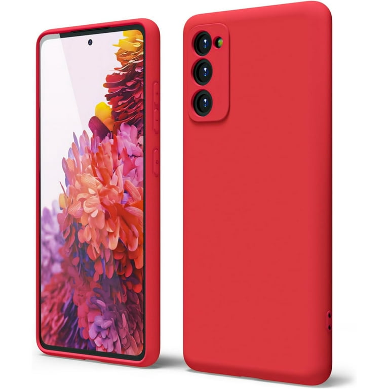 Silicone Case Samsung S20 Fe Red Case For Samsung Galaxy