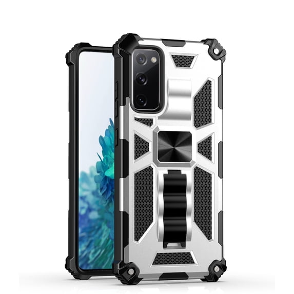 Samsung Galaxy S20 FE 5G Phone Case, New Strong Protective Kickstand Multi-function(DMK) for Samsung Galaxy S20 FE 5G Phone Case Silver