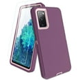 thumbnail image 1 of for Samsung Galaxy S20-FE 5G Phone Case, with Screen Protector, Port Protection, Full-Body Silicone Rubber Covered, Non-Slip & Military Grade Drop-Proof, Pink/Purple, 1 of 14
