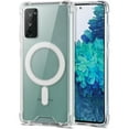 thumbnail image 1 of for Samsung Galaxy S20 FE Case Magnetic Transparent Case [Compatible with MagSafe] Military-Grade Drop Protection Shockproof Four Corner Protection Anti-Scratch Clear Phone Case, Transparent, 1 of 5