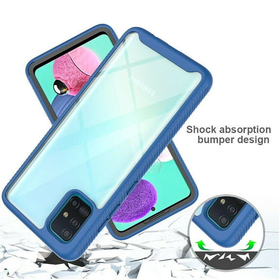 Samsung Galaxy S20 FE Case, Transparent Drop Proof Cover (Blue)