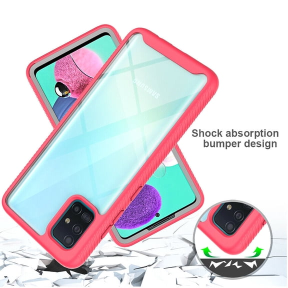 Samsung Galaxy S20 FE Case, Transparent Drop Proof Cover (Pink)