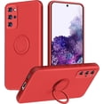 thumbnail image 1 of for Samsung Galaxy S20 Plus 5G Phone Case, Ring Stand [360° Rotatable Ring Holder Magnetic Kickstand], with Full Camera Cover Protection, Silicone Slim Protective Phone Case (Red), 1 of 6