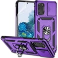 thumbnail image 1 of for Samsung Galaxy S20 Plus Case with Camera Lens Cover HD Screen Protector, Military-Grade Drop Tested Magnetic Ring Holder Kickstand Protective Phone Case for Samsung Galaxy S20+ Plus 5G (Purple), 1 of 17