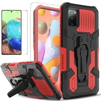 Samsung Galaxy S20 Plus Case, Dual Layers [Combo Holster] And Built-In Kickstand Bundled with [Temerped Glass Screen Protector] Hybird Shockproof (Black)