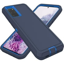 Samsung Galaxy S20 Plus Case, Heavy Duty Durable Protective Case Dustproof Shockproof Protection 3 in 1 Rugged Cover for Samsung Galaxy S20 Plus 6.7 inch, Plus Version ONLY (Blue)