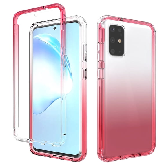Samsung Galaxy S20 Plus Case, KAESAR Full-Body Rugged Ultra Transparency Hybrid Protective Case for Samsung Galaxy S20 Plus (Red)