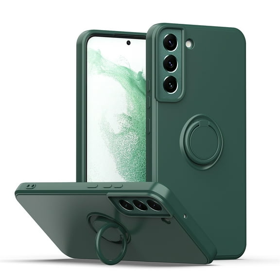 For Samsung Galaxy S20 Plus Case, Slim Silicone | 360° Ring Holder Kickstand | Support Car Mount | Soft Gel Rubber Hybrid Bumper For Samsung Galaxy S20 Plus Phone Case Cover,Armygreen