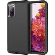 Samsung Galaxy S20 Plus Heavy Duty Case, Military Grade Hard Protection, Shatter Resistant, 3 Layer Rubber Compatible for Galaxy S20 Plus, Black - By Entronix