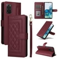 thumbnail image 1 of for Samsung Galaxy S20 Plus Thin Fit Case Cover, Premium PU Leather Magnetic Wallet Flip Case with Stand Bracket Holder Flip Cover with Card Slots and Wrist Strap for Galaxy S20 Plus - Winered, 1 of 6